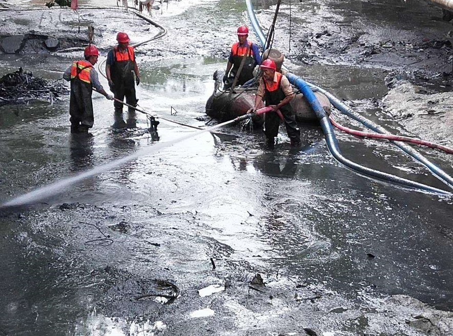 清洗黏土泥土、河道管道疏浚